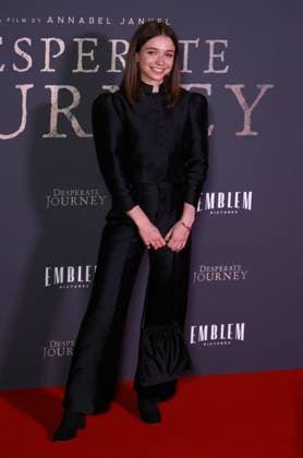 London Premiere of Desperate Journey at Odeon Luxe Leicester Square in London, UK - 18 Nov 2025 Anna Mawn attends the London Premiere of Desperate Journey at Odeon Luxe Leicester Square. London United Kingdom Copyright: xFredxDuvalx xSOPAxImagesx FD_Desperate_Journey_07