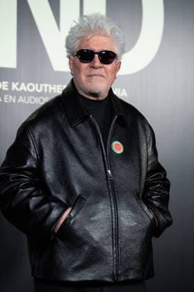 November 18, 2025: Pedro Almodovar poses during the premiere for the film La Voz de Hind , at the Palacio de la Prensa, on November 18, 2025 in Madrid, Spain - ZUMAs197 20251118_aab_s197_047 Copyright: xSOPAxImagesx