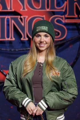 Fan Event Stranger Things 5 Dalia Mya Schmidt Foss at the Netflix Stranger Things Season 5 Fan Event at Tempelhof Airport Hangar 7 on 18 11 2025 in Berlin Copyright: xEventpressxKochanx