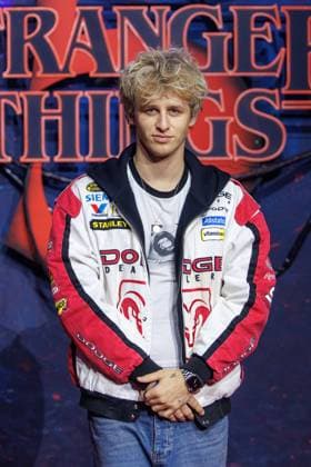 Fan event Stranger Things 5 Theo Carow at the Netflix Stranger Things season 5 fan event at Tempelhof Airport Hangar 7 on 18 11 2025 in Berlin Copyright: xEventpressxKochanx