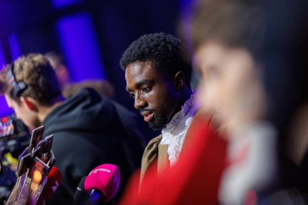 Fan event Stranger Things 5 Caleb McLaughlin at the Netflix Stranger Things season 5 fan event at Tempelhof Airport Hangar 7 on 18 11 2025 in Berlin Copyright: xEventpressxKochanx