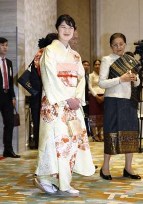 Japan Princess Aiko in Laos Japanese Princess Aiko prepares to attend a banquet hosted by Laotian Vice President Pany Yathotou in Vientiane on Nov. 18, 2025, during her official trip to Laos.  A14AA0005044120P