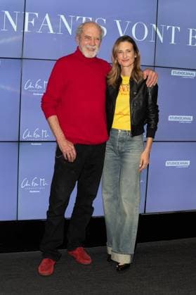 Les Enfants Vont Bien Premiere - Paris Feodor Atkine and Camille Cottin attending to the premiere of ‘Les enfants vont bien’ held at UGC Les Halles cinema, in Paris, France on November 18, 2025. Photo by Mireille Ampilhac ABACAPRESS.COM Paris France  Copyright: xAmpilhacxMireille ABACAx