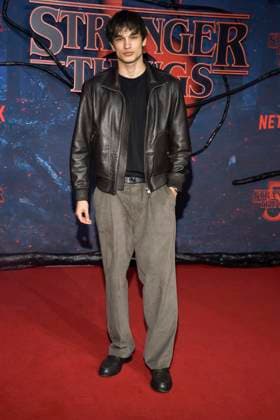 abb Giuliano Poplawski as a guest on the red carpet at the big fan event with red carpet screening of the Netflix series STRANGER THINGS 5 at Tempelhof Airport on 18 11 2025 in Berlin Berlin Germany