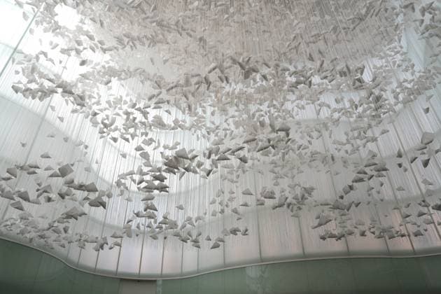 Milan, Preview of the installation Moment the Snow Melts by Chiharu Shiota at Mudec, Museum of Culture in Via Tortona  Copyright: xDuilioxPiaggesix xipa-agency.netx xDuilioxPiaggesix IPA_Agency_IPA68124993