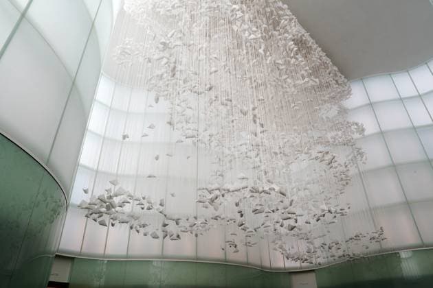 Milan, Preview of the installation Moment the Snow Melts by Chiharu Shiota at Mudec, Museum of Culture in Via Tortona  Copyright: xDuilioxPiaggesix xipa-agency.netx xDuilioxPiaggesix IPA_Agency_IPA68125043