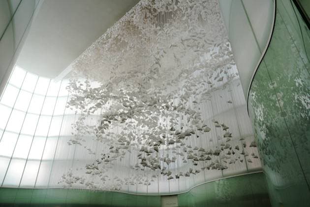 Milan, Preview of the installation Moment the Snow Melts by Chiharu Shiota at Mudec, Museum of Culture in Via Tortona  Copyright: xDuilioxPiaggesix xipa-agency.netx xDuilioxPiaggesix IPA_Agency_IPA68125045