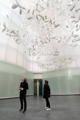 Milan, Preview of the installation Moment the Snow Melts by Chiharu Shiota at Mudec, Museum of Culture in Via Tortona  Copyright: xDuilioxPiaggesix xipa-agency.netx xDuilioxPiaggesix IPA_Agency_IPA68125062