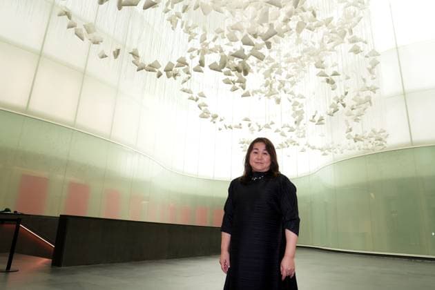 Milan, Preview of the installation Moment the Snow Melts by Chiharu Shiota at Mudec, Museum of Culture in Via Tortona, in the photo the artist Chiharu Shiota  Copyright: xDuilioxPiaggesix xipa-agency.netx xDuilioxPiaggesix IPA_Agency_IPA68125066