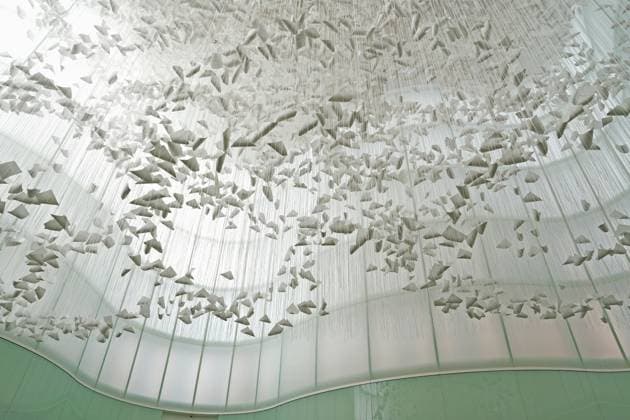 Milan, Preview of the installation Moment the Snow Melts by Chiharu Shiota at Mudec, Museum of Culture in Via Tortona  Copyright: xDuilioxPiaggesix xipa-agency.netx xDuilioxPiaggesix IPA_Agency_IPA68125070