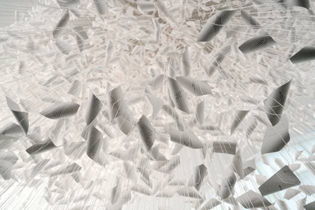 Milan, Preview of the installation Moment the Snow Melts by Chiharu Shiota at Mudec, Museum of Culture in Via Tortona  Copyright: xDuilioxPiaggesix xipa-agency.netx xDuilioxPiaggesix IPA_Agency_IPA68125084