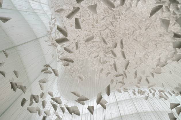 Milan, Preview of the installation Moment the Snow Melts by Chiharu Shiota at Mudec, Museum of Culture in Via Tortona  Copyright: xDuilioxPiaggesix xipa-agency.netx xDuilioxPiaggesix IPA_Agency_IPA68125100