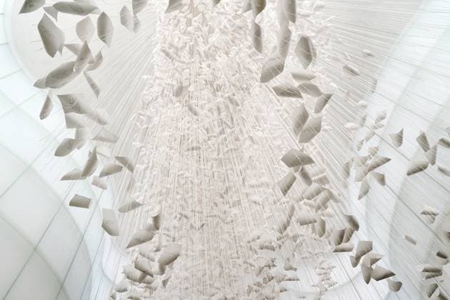 Milan, Preview of the installation Moment the Snow Melts by Chiharu Shiota at Mudec, Museum of Culture in Via Tortona  Copyright: xDuilioxPiaggesix xipa-agency.netx xDuilioxPiaggesix IPA_Agency_IPA68125107