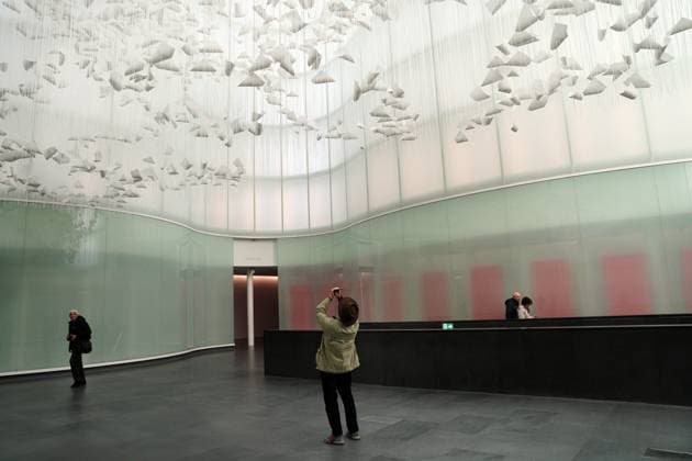 Milan, Preview of the installation Moment the Snow Melts by Chiharu Shiota at Mudec, Museum of Culture in Via Tortona  Copyright: xDuilioxPiaggesix xipa-agency.netx xDuilioxPiaggesix IPA_Agency_IPA68125116