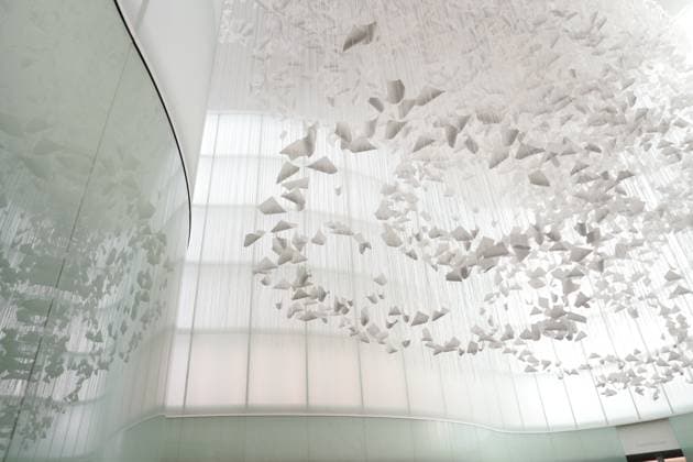 Milan, Preview of the installation Moment the Snow Melts by Chiharu Shiota at Mudec, Museum of Culture in Via Tortona  Copyright: xDuilioxPiaggesix xipa-agency.netx xDuilioxPiaggesix IPA_Agency_IPA68125120