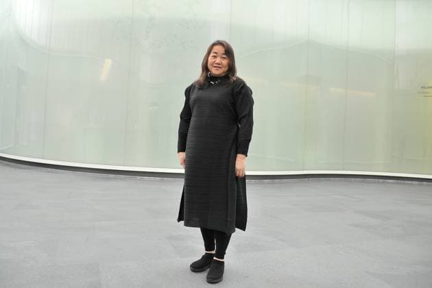 photo Mario Romano IPP Milan 19 11 2025 Presentation of the Installation The Moment the Snow Melts by the artist Chiharu Shiota in the photo the artist Chiharu Shiota Italy Photo Press World Copyright Installation The Moment the S