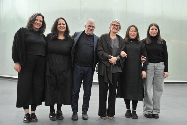 photo Mario Romano IPP Milan 19 11 2025 Presentation of the Installation The Moment the Snow Melts by the artist Chiharu Shiota in the photo Simona Serini, Head of Development Area Museums 24Ore Cultura, Marina Pugliese, director MUDEC, the artist Chiharu Shiota and Sara Rizzo, art curator Italy Photo Press World Copyright Installation The Moment the S