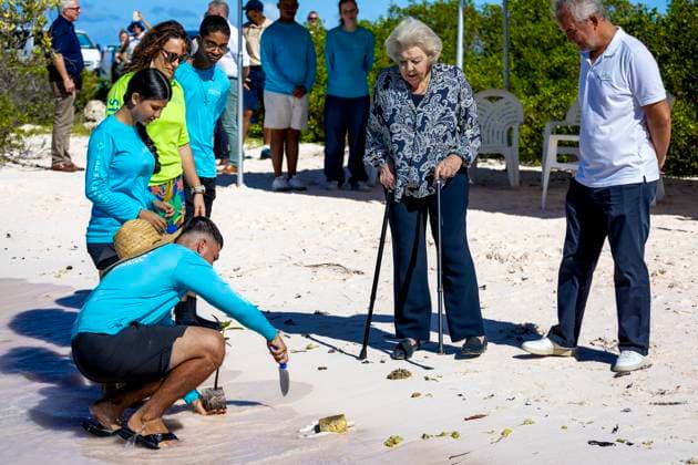 19-11-2025 Antillen Princess Beatrix visited Mangrove Maniacs on the 2nd and last day of her visit to Bonaire. Â  Copyright: xPPEx
