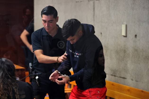 Santiago November 19, 2025 Formalization hearing of urban singer Jeremias Tobar Llevul Jere Klein at the Javier Torres Justice Center Aton Chile, Santiago Chile Aton Chile Aton 1104243  Copyright: JAVIERxTORRES ATONxCHILE