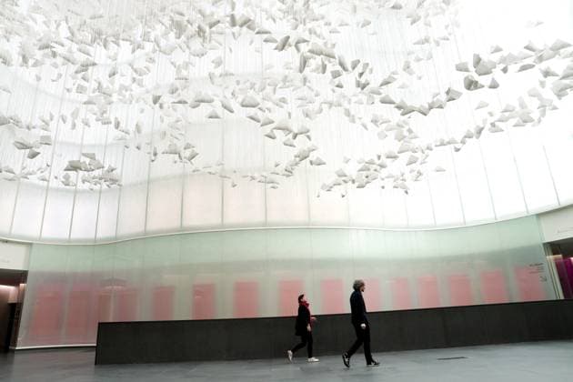 Chiharu Shiota s Art Installation Moment the Snow Melts at Mudec - Milan Preview of the installation Moment the Snow Melts by Chiharu Shiota at Mudec, Museum of Culture in Via Tortona in Milan, Italy on November 19, 2025. Photo by Duilio Piaggesi IPA ABACAPRESS.COM Milan Milan Italy  Copyright: xIPA ABACAx