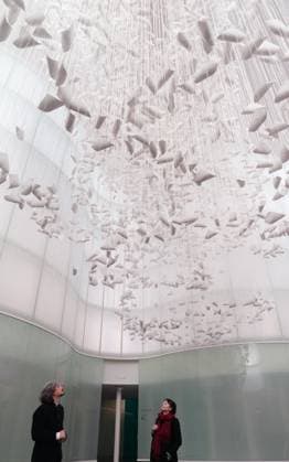 Chiharu Shiota s Art Installation Moment the Snow Melts at Mudec - Milan Preview of the installation Moment the Snow Melts by Chiharu Shiota at Mudec, Museum of Culture in Via Tortona in Milan, Italy on November 19, 2025. Photo by Duilio Piaggesi IPA ABACAPRESS.COM Milan Milan Italy  Copyright: xIPA ABACAx