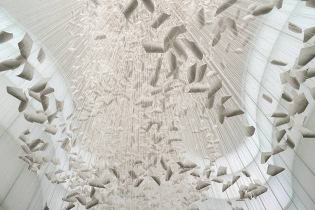 Chiharu Shiota s Art Installation Moment the Snow Melts at Mudec - Milan Preview of the installation Moment the Snow Melts by Chiharu Shiota at Mudec, Museum of Culture in Via Tortona in Milan, Italy on November 19, 2025. Photo by Duilio Piaggesi IPA ABACAPRESS.COM Milan Milan Italy  Copyright: xIPA ABACAx