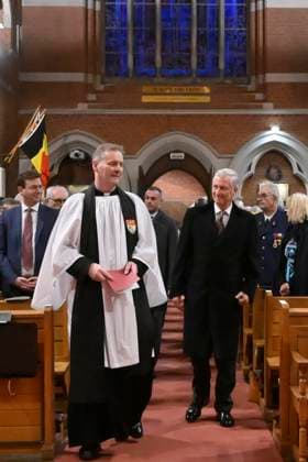 King Philippe Attends Anglican Evensong BRUSSELS, BELGIUM - King Philippe of Belgium pictured attending an Evensong at Holy Trinity Pro-Cathedral.on November 19, 2025 in Brussels, Belgium, 19 11 2025 Brussels Belgium  Copyright: xPhilipxReynaersx
