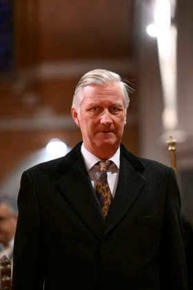King Philippe Attends Anglican Evensong BRUSSELS, BELGIUM - King Philippe of Belgium pictured attending an Evensong at Holy Trinity Pro-Cathedral.on November 19, 2025 in Brussels, Belgium, 19 11 2025 Brussels Belgium  Copyright: xPhilipxReynaersx