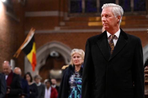 King Philippe Attends Anglican Evensong BRUSSELS, BELGIUM - King Philippe of Belgium pictured attending an Evensong at Holy Trinity Pro-Cathedral.on November 19, 2025 in Brussels, Belgium, 19 11 2025 Brussels Belgium  Copyright: xPhilipxReynaersx