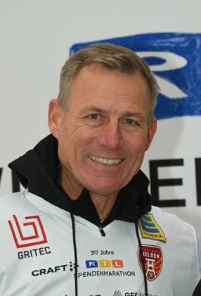 Former soccer player Ingo Anderbrügge at a photo session for the 24-hour birthday challenge to mark the 30th anniversary of the RTL Spendenmarathon wir helfen Kindern, which takes place from 20 11 18 00 hours