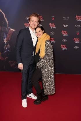 Johannes Heinrichs and Nadja Jo Klapper at the Song Sung Blue movie premiere on 19 11 2025 at the Zoo Palast in Berlin Song Sung Blue movie premiere in Berlin with Hugh Jackman Kate Hudson