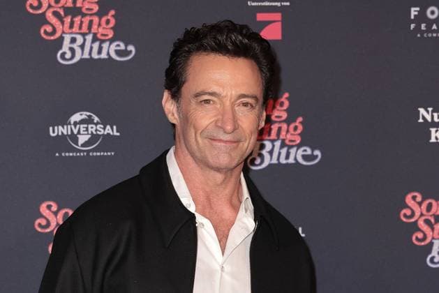 Hugh Jackman at the Song Sung Blue movie premiere on 19 11 2025 at the Zoo Palast in Berlin Song Sung Blue movie premiere in Berlin with Hugh Jackman Kate Hudson