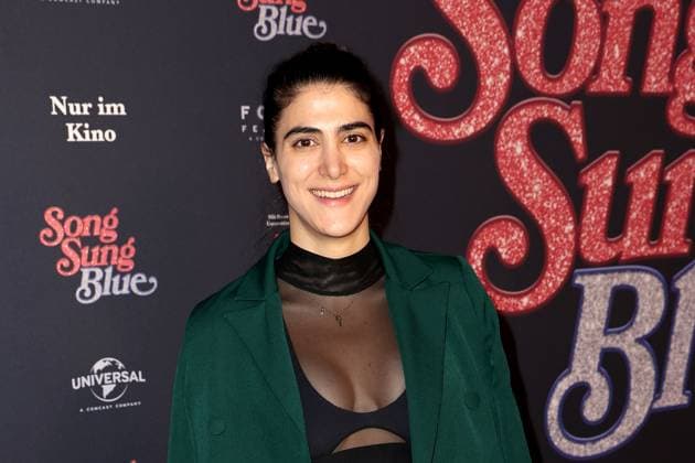 Melissa Bellissima at the Song Sung Blue movie premiere on 19 11 2025 at the Zoo Palast in Berlin Song Sung Blue movie premiere in Berlin with Hugh Jackman Kate Hudson
