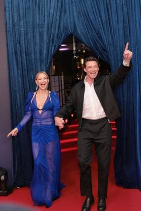 19 11 2025, Kate Hudson and Hugh Jackman at the premiere of Song Sung Blue, Zoo Palast, Berlin, Berlin