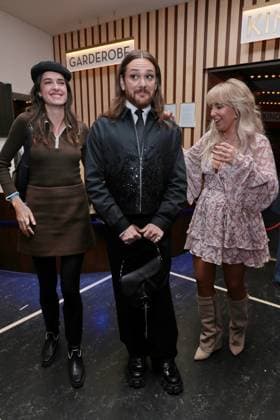 19 11 2025, Marie Nasemann, Riccardo Simonetti and Annemarie Eilfeld at the premiere of Song Sung Blue, Zoo Palast, Berlin, Berlin