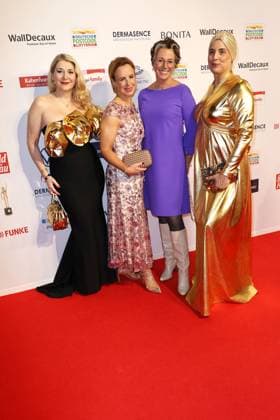 Sandra Quadflieg, Julia Becker, Ildiko von Kuerthy and Elena Uhlig at the Goldene Bild der Frau award ceremony on 19 11 2025 at the Stage Theater in Hamburg Goldene Bild der Frau award ceremony 2025 in Hamburg