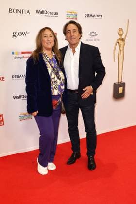 Natascha Landuris and Dieter Landuris at the Goldene Bild der Frau award ceremony on 19 11 2025 at the Stage Theater in Hamburg Goldene Bild der Frau award ceremony 2025 in Hamburg