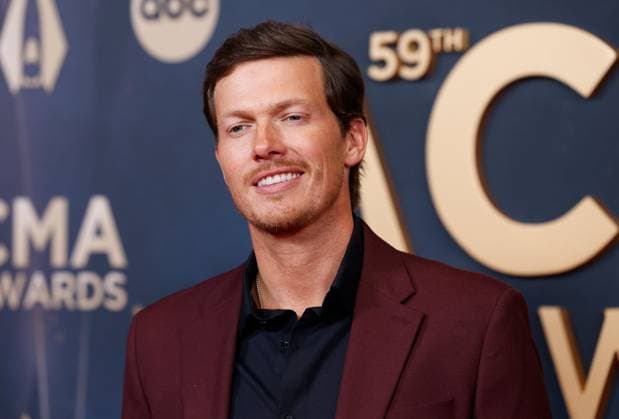 George Birge arrives on the red carpet for the 59th CMA Awards in Nashville, Tennessee, on Wednesday, November 19, 2025.  NAS20251119157 JOHNxANGELILLO