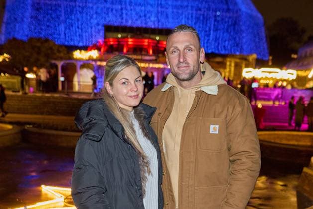 Chantal Laupert and Kevin Kuske Opening of the Christmas Garden Berlin 2025 in the Botanical Garden Berlin on 19 11 2025 Christmas Garden Berlin 2025