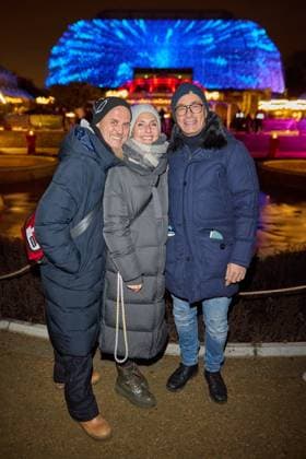 Ralf Zacherl, Viola Zacherl and Jan Sosniok Opening of the Christmas Garden Berlin 2025 in the Botanical Garden Berlin on 19 11 2025 Christmas Garden Berlin 2025