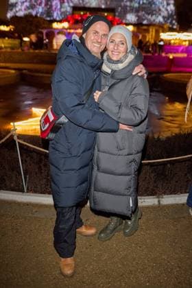 Ralf Zacherl with his wife Viola Opening of the Christmas Garden Berlin 2025 in the Botanical Garden Berlin on 19 11 2025 Christmas Garden Berlin 2025