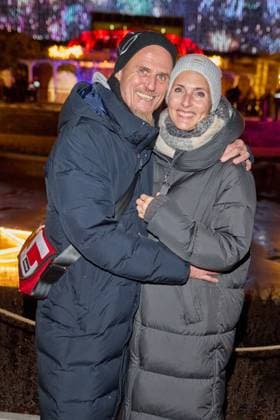 Ralf Zacherl with his wife Viola Opening of the Christmas Garden Berlin 2025 in the Botanical Garden Berlin on 19 11 2025 Christmas Garden Berlin 2025