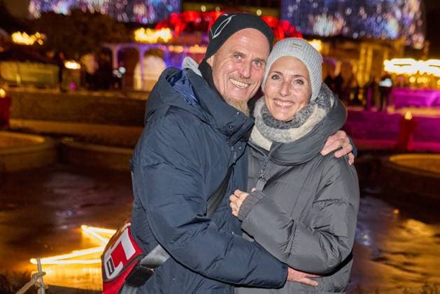 Ralf Zacherl with his wife Viola Opening of the Christmas Garden Berlin 2025 in the Botanical Garden Berlin on 19 11 2025 Christmas Garden Berlin 2025