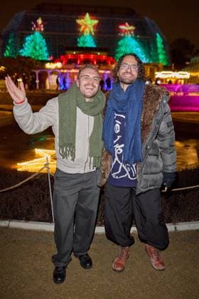 Vincent Lange and Bastian Castillo Opening of the Christmas Garden Berlin 2025 in the Botanical Garden Berlin on 19 11 2025 Christmas Garden Berlin 2025