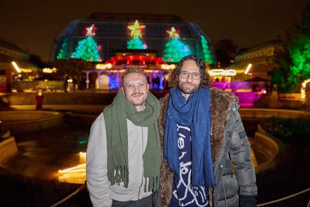 Vincent Lange and Bastian Castillo Opening of the Christmas Garden Berlin 2025 in the Botanical Garden Berlin on 19 11 2025 Christmas Garden Berlin 2025