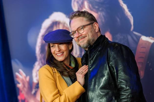 Premiere Song Sung Blue Ulrike Frank and Marc Schubring at the European premiere of the movie Song Sung Blue at the Zoo Palast on 19 11 2025 in Berlin Copyright: xEventpressxKochanx