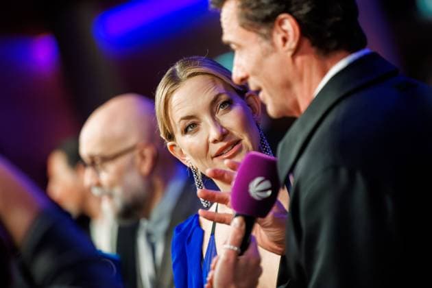 Premiere Song Sung Blue Kate Hudson and Hugh Jackman at the European premiere of the movie Song Sung Blue at Zoo Palast on 19 11 2025 in Berlin Copyright: xEventpressxKochanx