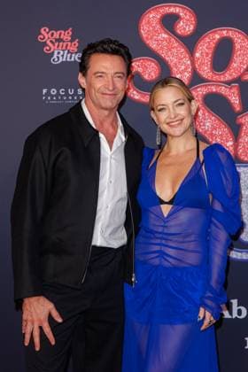 Premiere Song Sung Blue Hugh Jackman and Kate Hudson at the European premiere of the movie Song Sung Blue at the Zoo Palast on 19 11 2025 in Berlin Copyright: xEventpressxKochanx