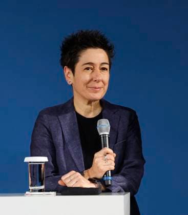 Dunja Hayali winner of Talismann 2024 at the TALISMAN 2025 award ceremony of the Deutschlandstiftung Integration at the Allianz Forum in Berlin
