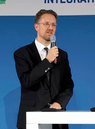 Dr Christian Humborg Vorst ALLIANZ Foundation at the TALISMAN 2025 award ceremony of the Deutschlandstiftung Integration at the Allianz Forum in Berlin